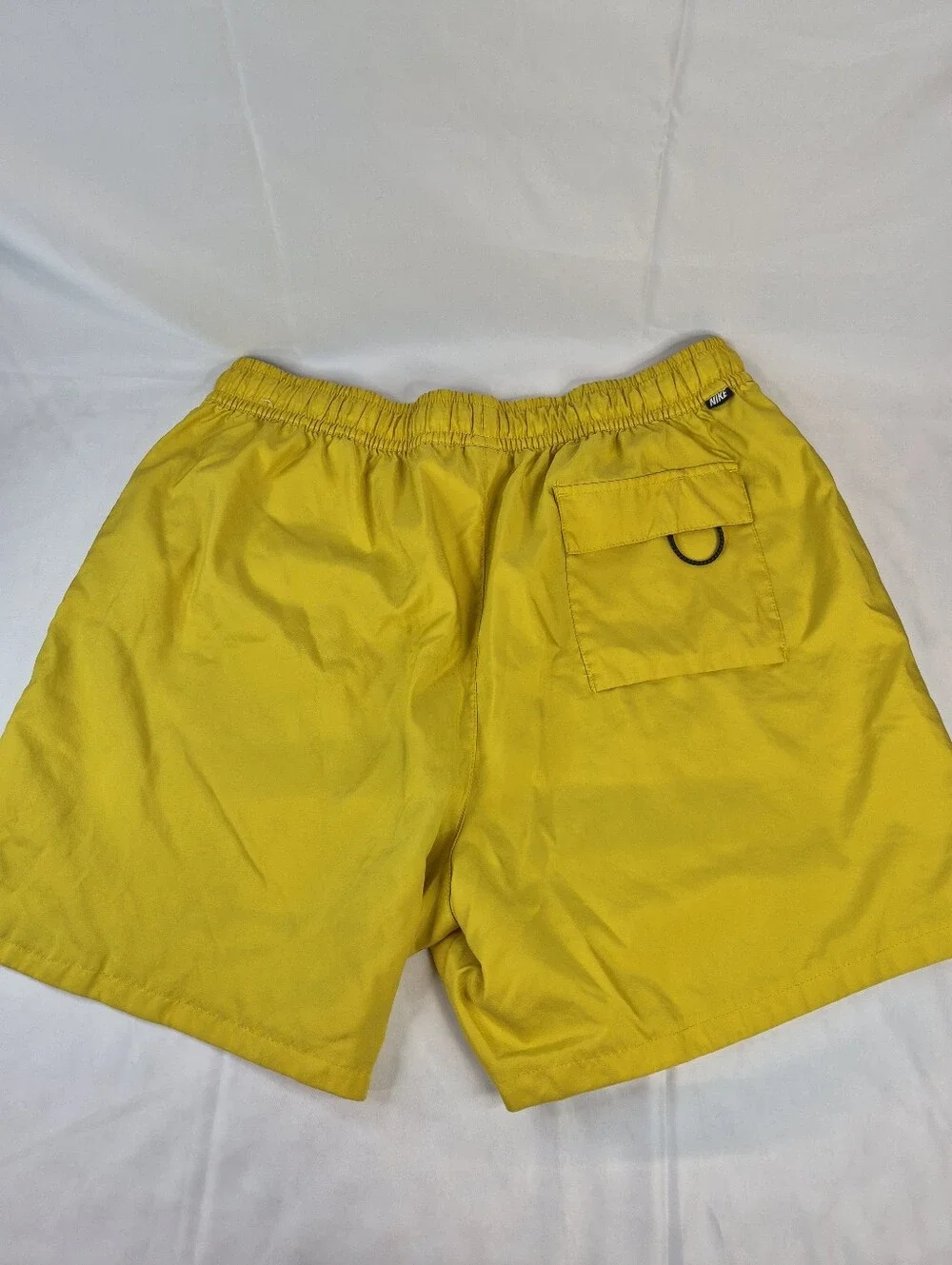 Nike Swim Volley Shorts Men's XL Yellow Mesh Lined Beach Trunks